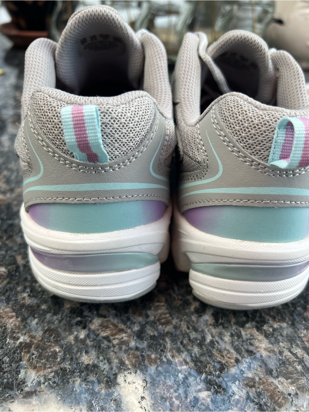 Ryka Impress Women's Athletic Sneakers in Taupe with Mint Accents - Picture 4 of 10